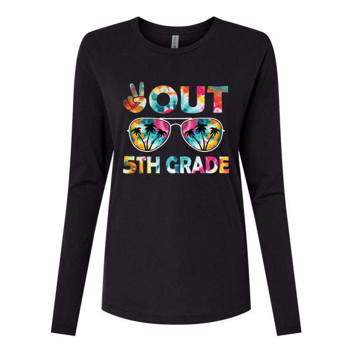 5th Grade Tie Dye Graduation Last Day Of School Fifth Grade Womens Cotton Relaxed Long Sleeve T-Shirt