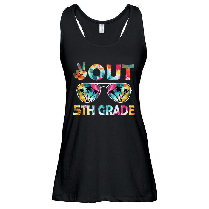 5th Grade Tie Dye Graduation Last Day Of School Fifth Grade Ladies Essential Flowy Tank