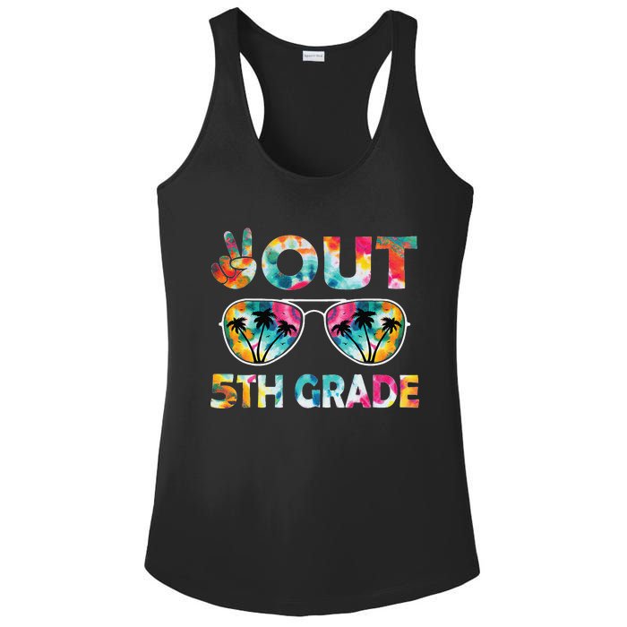 5th Grade Tie Dye Graduation Last Day Of School Fifth Grade Ladies PosiCharge Competitor Racerback Tank