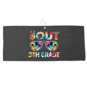 5th Grade Tie Dye Graduation Last Day Of School Fifth Grade Large Microfiber Waffle Golf Towel