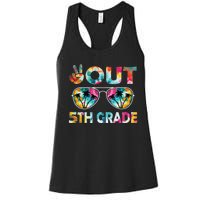 5th Grade Tie Dye Graduation Last Day Of School Fifth Grade Women's Racerback Tank