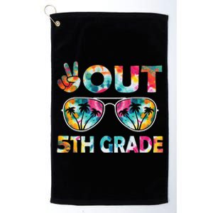 5th Grade Tie Dye Graduation Last Day Of School Fifth Grade Platinum Collection Golf Towel