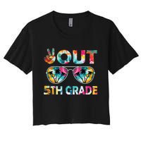 5th Grade Tie Dye Graduation Last Day Of School Fifth Grade Women's Crop Top Tee