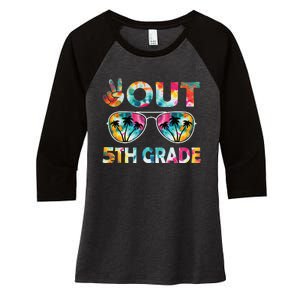 5th Grade Tie Dye Graduation Last Day Of School Fifth Grade Women's Tri-Blend 3/4-Sleeve Raglan Shirt