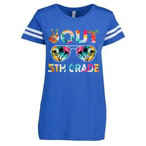 5th Grade Tie Dye Graduation Last Day Of School Fifth Grade Enza Ladies Jersey Football T-Shirt