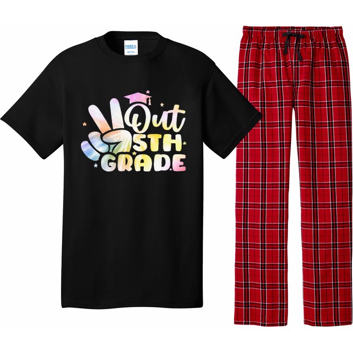 5th Grade Tie Dye Graduation Last Day Of School Fifth Grade Pajama Set