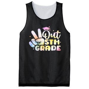 5th Grade Tie Dye Graduation Last Day Of School Fifth Grade Mesh Reversible Basketball Jersey Tank