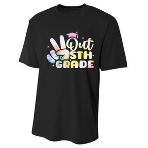 5th Grade Tie Dye Graduation Last Day Of School Fifth Grade Performance Sprint T-Shirt