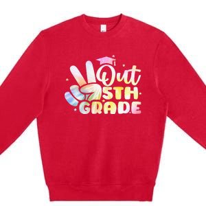 5th Grade Tie Dye Graduation Last Day Of School Fifth Grade Premium Crewneck Sweatshirt