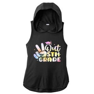 5th Grade Tie Dye Graduation Last Day Of School Fifth Grade Ladies PosiCharge Tri-Blend Wicking Draft Hoodie Tank