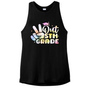 5th Grade Tie Dye Graduation Last Day Of School Fifth Grade Ladies PosiCharge Tri-Blend Wicking Tank