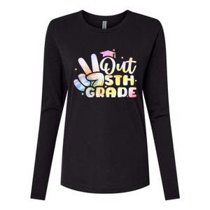 5th Grade Tie Dye Graduation Last Day Of School Fifth Grade Womens Cotton Relaxed Long Sleeve T-Shirt