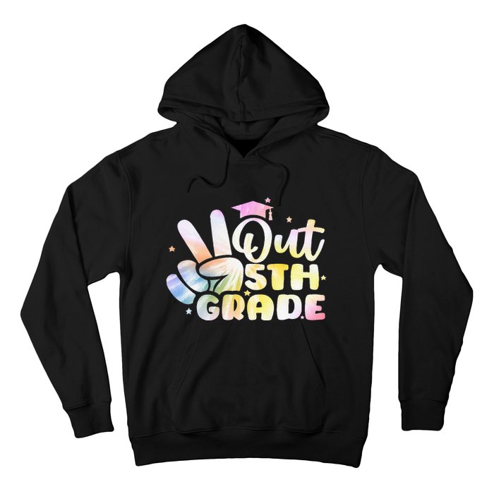 5th Grade Tie Dye Graduation Last Day Of School Fifth Grade Hoodie