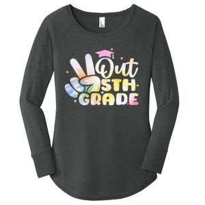 5th Grade Tie Dye Graduation Last Day Of School Fifth Grade Women's Perfect Tri Tunic Long Sleeve Shirt