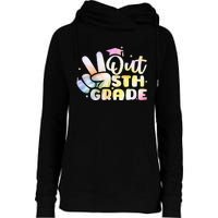 5th Grade Tie Dye Graduation Last Day Of School Fifth Grade Womens Funnel Neck Pullover Hood