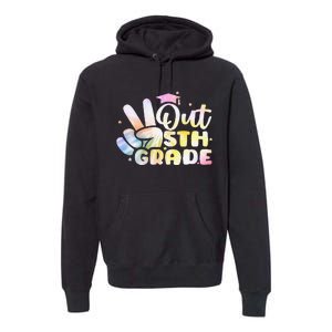 5th Grade Tie Dye Graduation Last Day Of School Fifth Grade Premium Hoodie