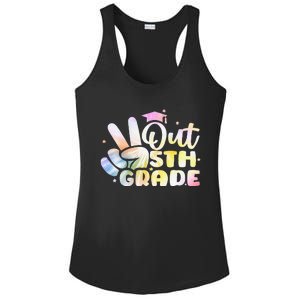 5th Grade Tie Dye Graduation Last Day Of School Fifth Grade Ladies PosiCharge Competitor Racerback Tank