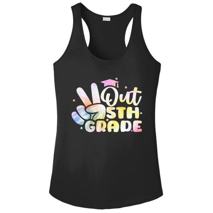 5th Grade Tie Dye Graduation Last Day Of School Fifth Grade Ladies PosiCharge Competitor Racerback Tank