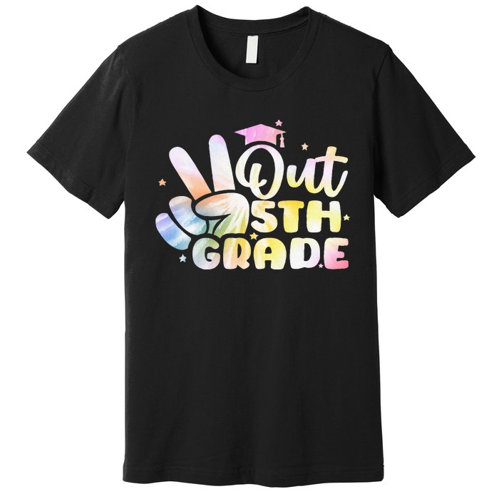 5th Grade Tie Dye Graduation Last Day Of School Fifth Grade Premium T-Shirt