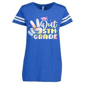 5th Grade Tie Dye Graduation Last Day Of School Fifth Grade Enza Ladies Jersey Football T-Shirt