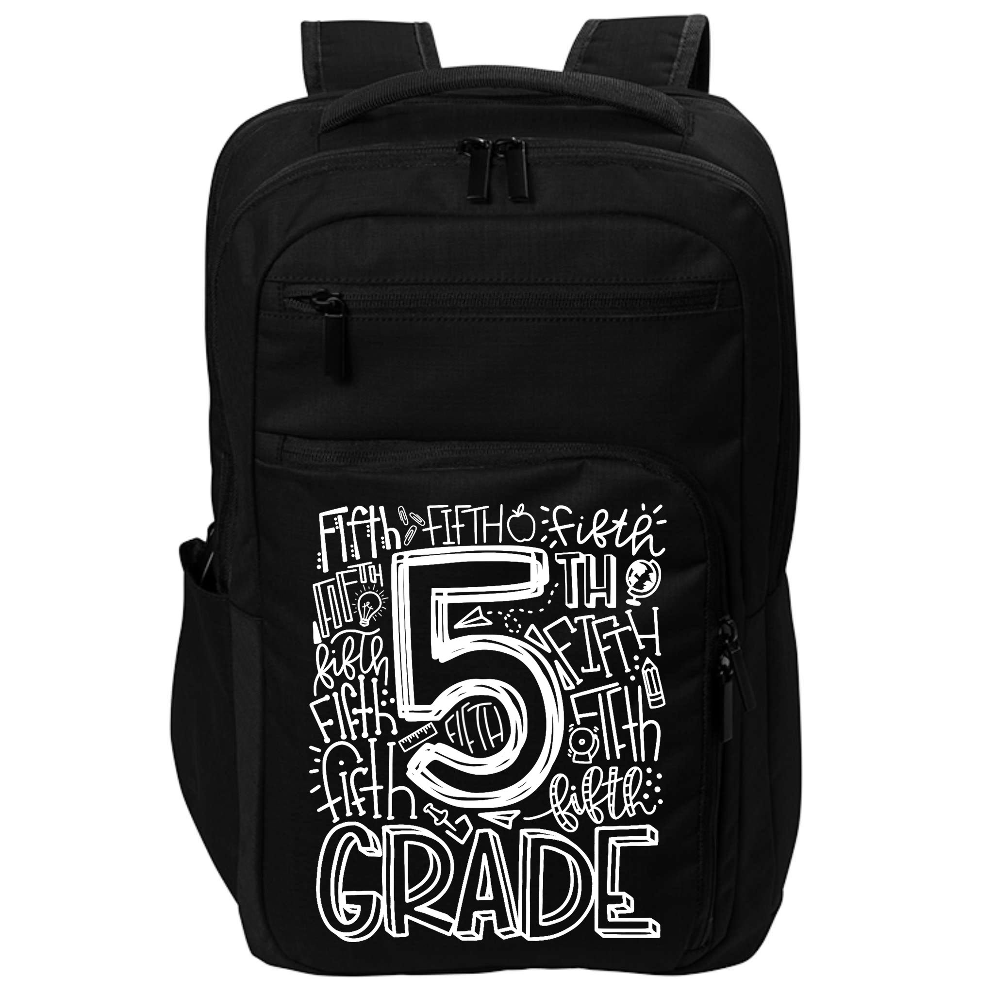 5th Grade Typography Team Fifth Grade Teacher Back To School Impact Tech Backpack