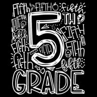 5th Grade Typography Team Fifth Grade Teacher Back To School Impact Tech Backpack