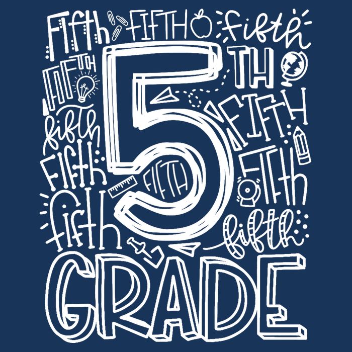 5th Grade Typography Team Fifth Grade Teacher Back To School Bucket Hat