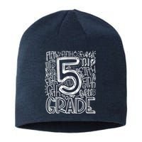 5th Grade Typography Team Fifth Grade Teacher Back To School Sustainable Beanie