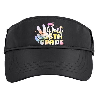 5th Grade Tie Dye Graduation Last Day Of School Fifth Grade Adult Drive Performance Visor