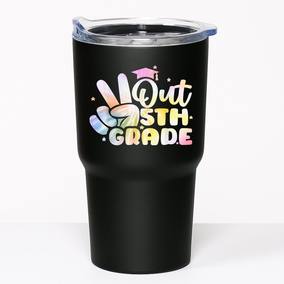 5th Grade Tie Dye Graduation Last Day Of School Fifth Grade Tumbler