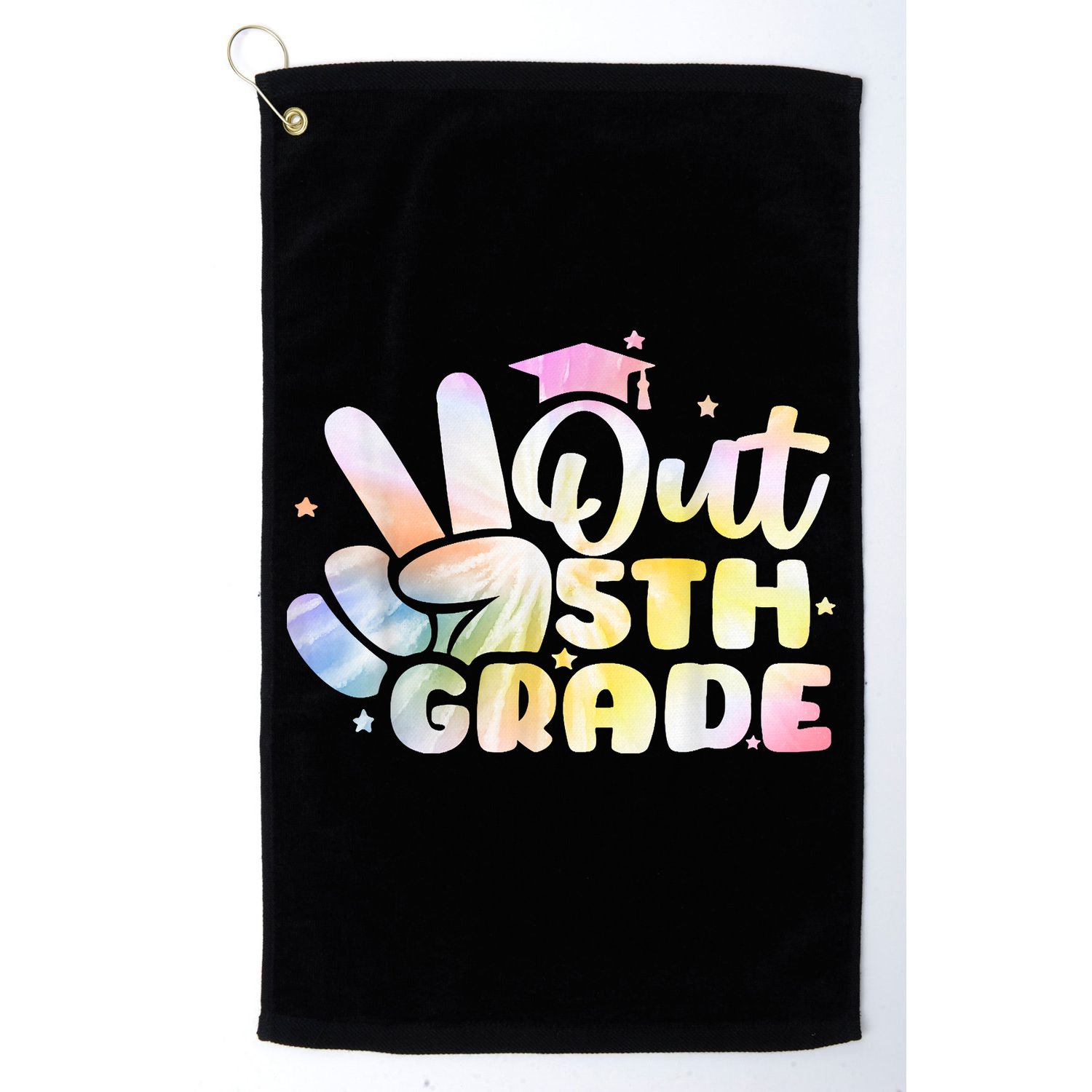 5th Grade Tie Dye Graduation Last Day Of School Fifth Grade Golf Towel