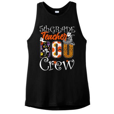 5th Grade Teacher Boo Crew Halloween 5th Fifth Grade Teacher Ladies PosiCharge Tri-Blend Wicking Tank