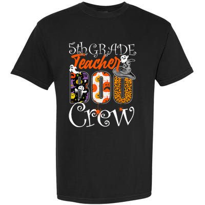 5th Grade Teacher Boo Crew Halloween 5th Fifth Grade Teacher Garment-Dyed Heavyweight T-Shirt