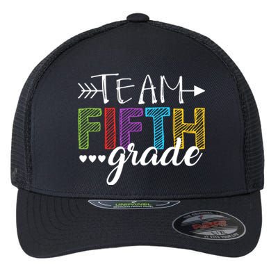 5Th Grade Teacher Student Team Fifth Grade Gift Flexfit Unipanel Trucker Cap