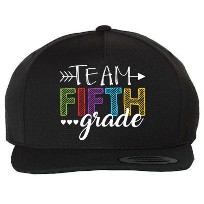 5Th Grade Teacher Student Team Fifth Grade Gift Wool Snapback Cap