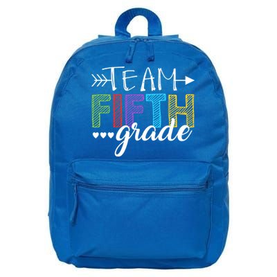 5Th Grade Teacher Student Team Fifth Grade Gift 16 in Basic Backpack