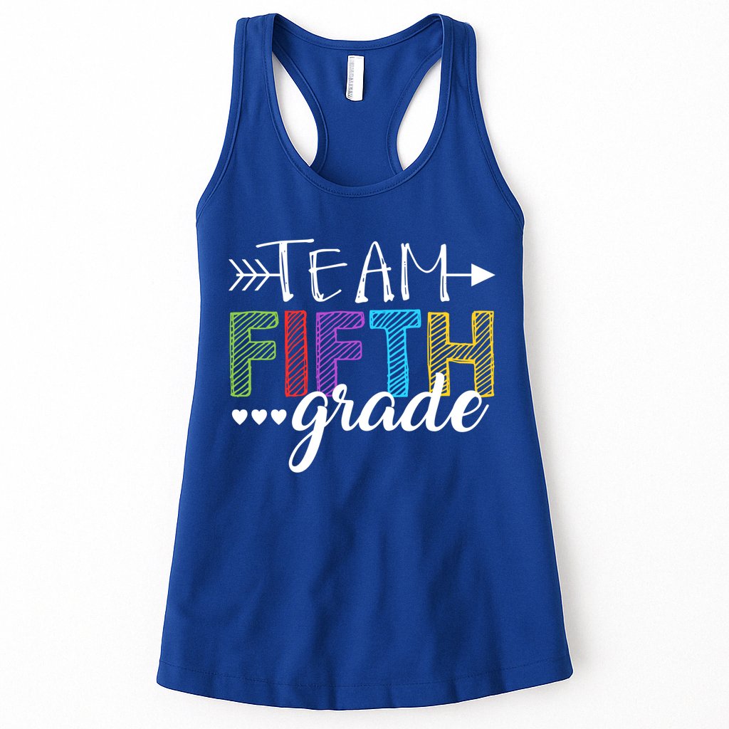 5Th Grade Teacher Student Team Fifth Grade Gift Womens Tank Top