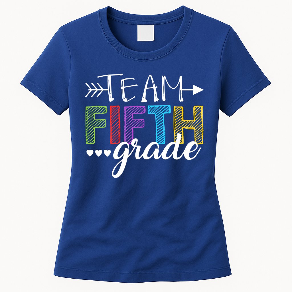5Th Grade Teacher Student Team Fifth Grade Gift Womens T-Shirt
