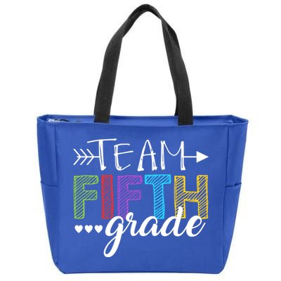 5Th Grade Teacher Student Team Fifth Grade Gift Zip Tote Bag