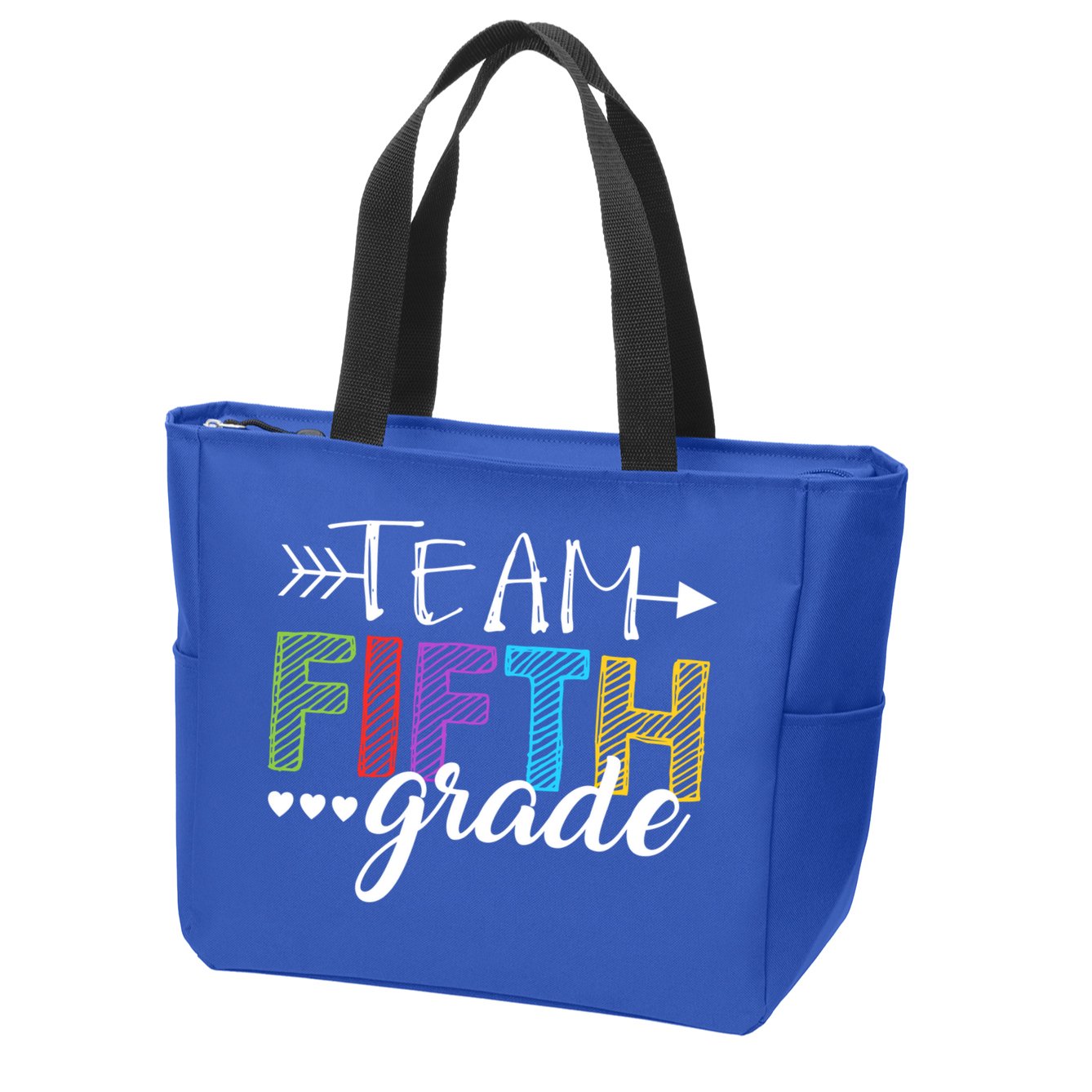 5Th Grade Teacher Student Team Fifth Grade Gift Zip Tote Bag