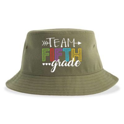 5Th Grade Teacher Student Team Fifth Grade Gift Sustainable Bucket Hat