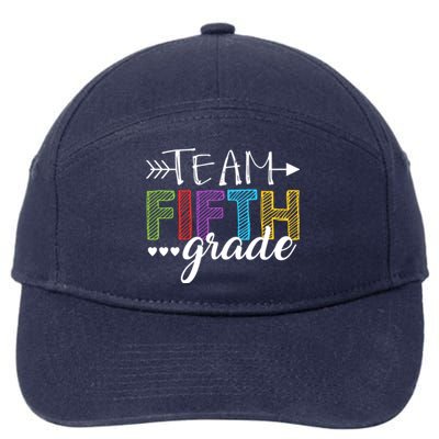 5Th Grade Teacher Student Team Fifth Grade Gift 7-Panel Snapback Hat