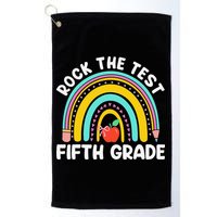 5th Grade Teacher Rock The Test Day Fifth Grade Testing Day Golf Towel