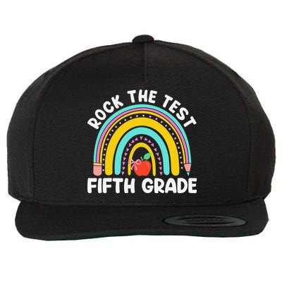 5th Grade Teacher Rock The Test Day Fifth Grade Testing Day Wool Snapback Cap