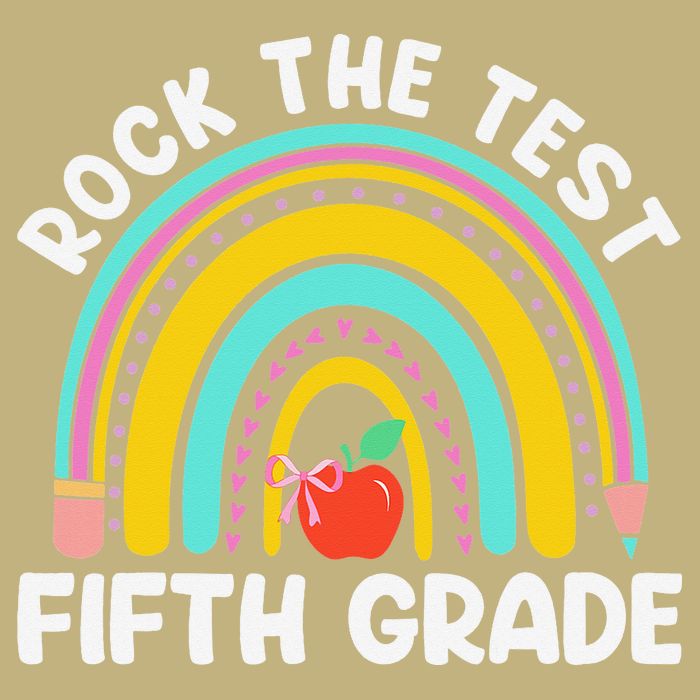 5th Grade Teacher Rock The Test Day Fifth Grade Testing Day Cooling Performance Crew T-Shirt