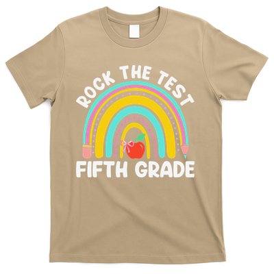 5th Grade Teacher Rock The Test Day Fifth Grade Testing Day T-Shirt