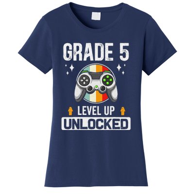 5th Grade Unlocked Level Up Gamer Back To School Women's T-Shirt