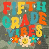 5th Grade Vibes Back To School Retro Fifth Grade Teachers Legacy Tie Dye Trucker Hat