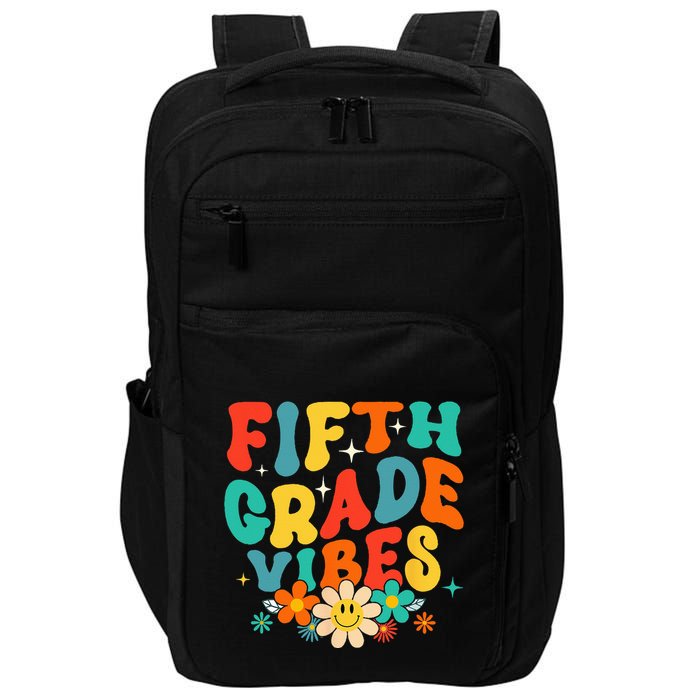 5th Grade Vibes Back To School Retro Fifth Grade Teachers Impact Tech Backpack