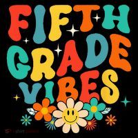 5th Grade Vibes Back To School Retro Fifth Grade Teachers Youth Performance Sprint T-Shirt
